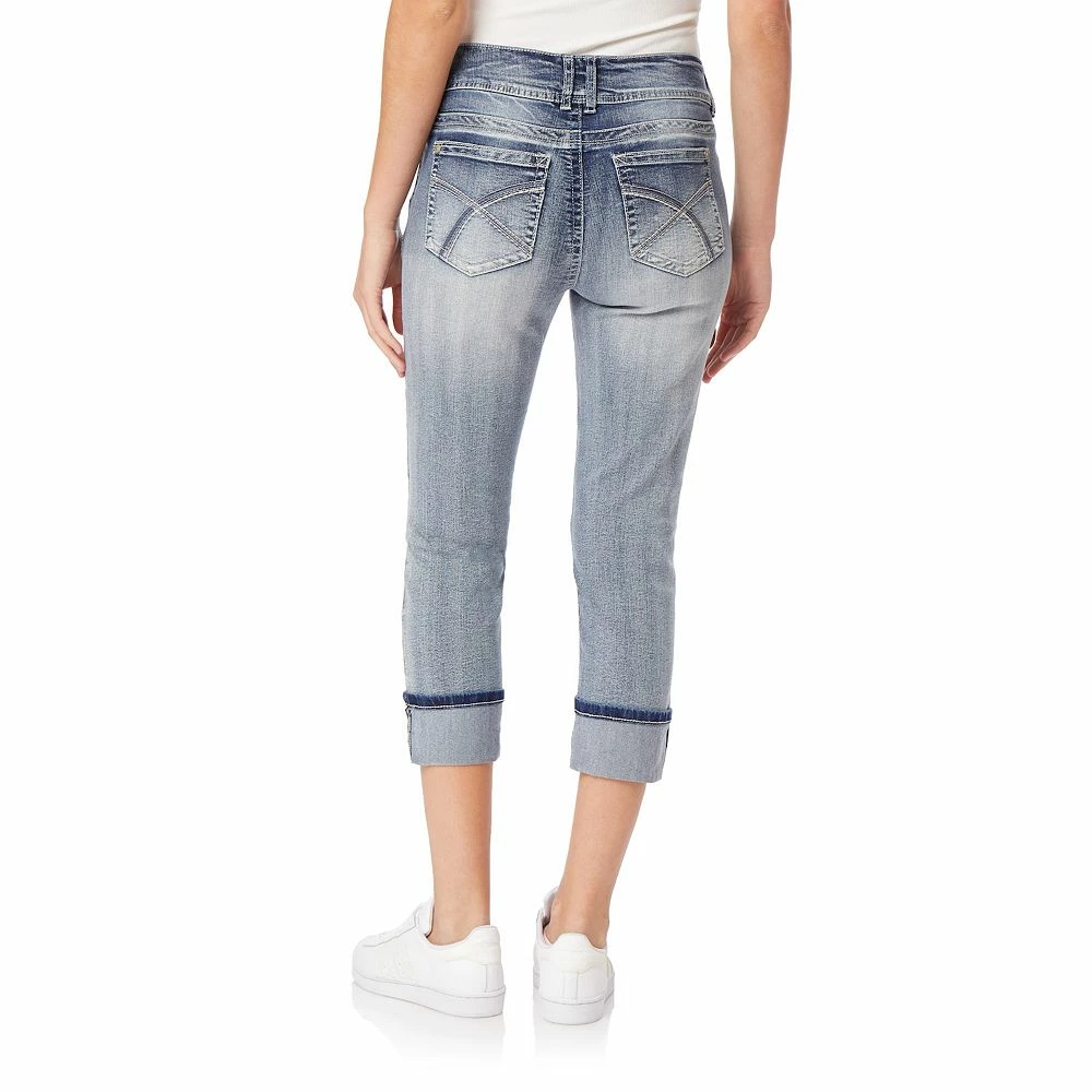 Juniors' WallFlower Insta Stretch Luscious Curvy Cropped Jeans 4 Juniors' WallFlower Insta Stretch Luscious Curvy Cropped Jeans - Image 2