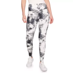 Juniors' SO® Sporty High Waisted Long Leggings -Teens shop 4341243 Black White Dye