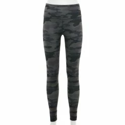 Juniors' SO® Sporty High Waisted Long Leggings -Teens shop 4341243 Camo Gray