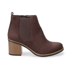 Sonoma Goods For Life® Spaniel Women's High Heel Ankle Boots -Teens shop 4514963 Brown