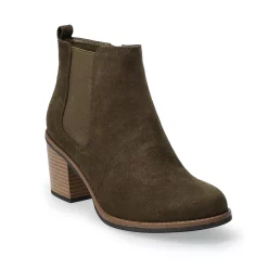 Sonoma Goods For Life® Spaniel Women's High Heel Ankle Boots -Teens shop 4514963 Olive