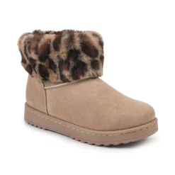 SO® Coatimundi Women's Faux-Fur Winter Boots -Teens shop 4536859 Leopard
