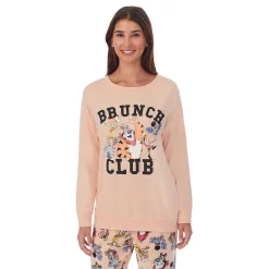 Women's Kellogg's Cereal Brunch Club Long Sleeve Pajama Top & Banded Bottom Pajama Pants Set -Teens shop 4969451 ALT2