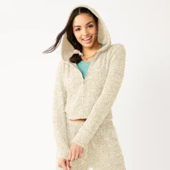 Juniors' SO® Cozy Zip Hoodie -Teens shop 5156164 Mocha Froth