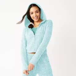 Juniors' SO® Cozy Zip Hoodie -Teens shop 5156164 Touch Of Blue