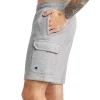 Men's Champion® Powerblend Fleece Cargo Shorts -Teens shop 5164140 Oxford Gray