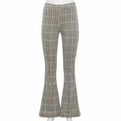 Juniors' SO® Pull-On Flare-Leg Pants -Teens shop 5168047 Mustard Houndstooth