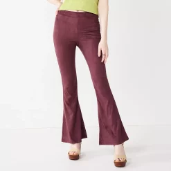 Juniors' SO® Pull-On Flare-Leg Pants -Teens shop 5168047 Plum Prune