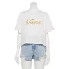 Juniors' Vans Script Short Sleeve Cropped Top -Teens shop 5170858