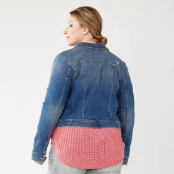 Juniors' Plus Size SO® Denim Jacket 7 Juniors' Plus Size SO® Denim Jacket -Teens shop 5172578 ALT