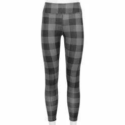 Juniors' SO® Cozy Leggings -Teens shop 5176296 Gray Black Plaid