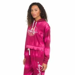 Juniors' Hurley Cropped Boyfriend Hoodie -Teens shop 5190331 ALT2