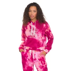 Juniors' Hurley Tie Dye Cropped Boyfriend Hoodie
