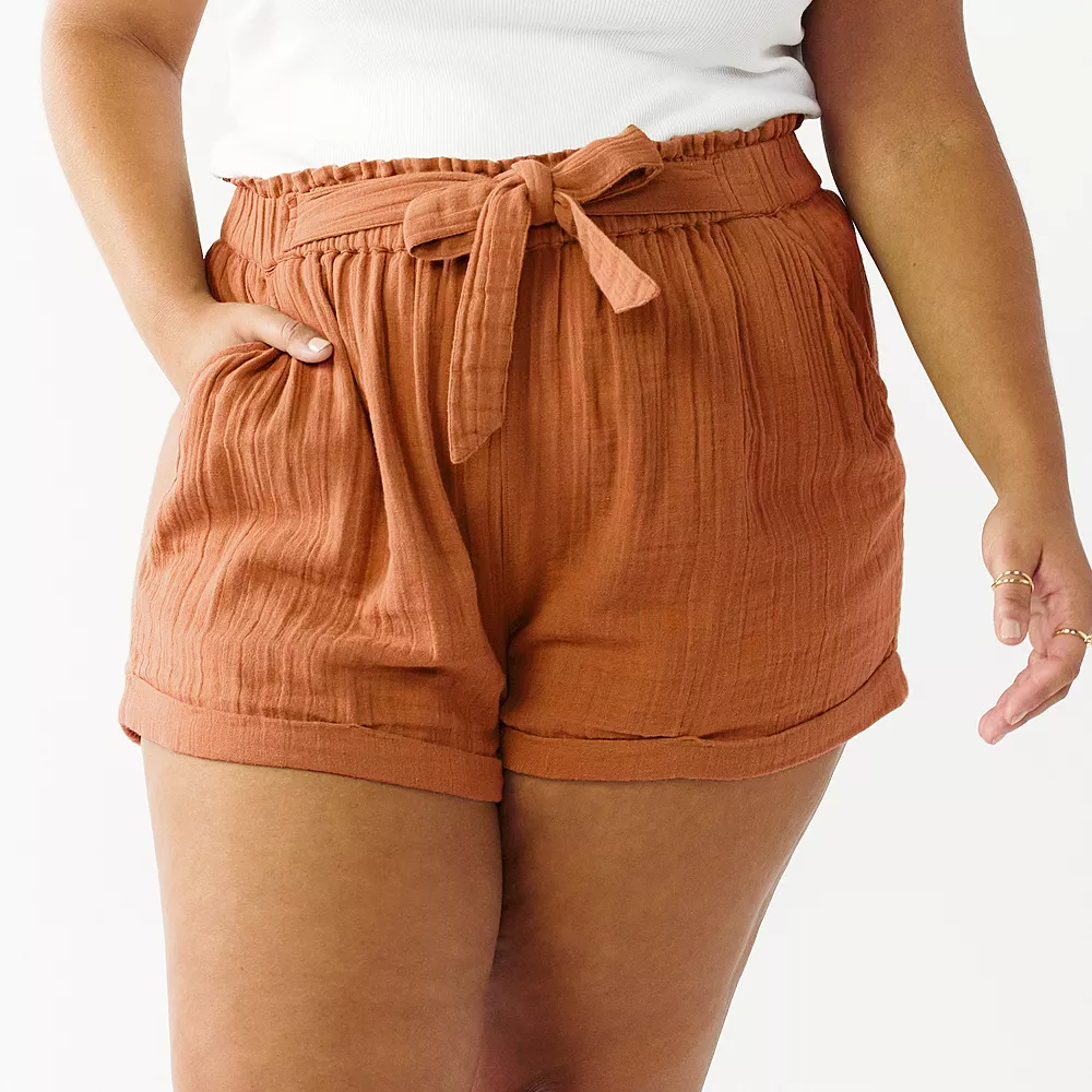 Juniors' Plus Size SO® Camp Shorts 5 Juniors' Plus Size SO® Camp Shorts - Image 3