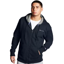 Men's Champion® Powerblend Fleece Full-Zip Hoodie 10 Men's Champion® Powerblend Fleece Full-Zip Hoodie -Teens shop 5205444 Navy