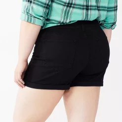 Juniors' Plus Size SO® High Rise Midi Shorts -Teens shop 5211026 ALT