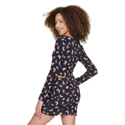 Juniors' Live To Be Spoiled Long Sleeve Knit Top with Cutout -Teens shop 5253979 ALT