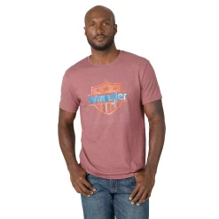 Men's Wrangler Graphic Tee -Teens shop 5263039 Burgundy Heather