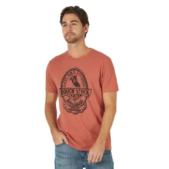 Men's Wrangler Graphic Tee -Teens shop 5263039 Redwood Heather