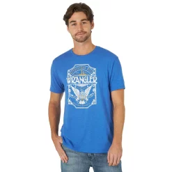 Men's Wrangler Graphic Tee -Teens shop 5263039 Royal Blue Heather