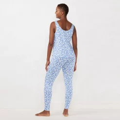 Women's LC Lauren Conrad Pajama Tank & Cuffed Pajama Pants Sleep Set 15 Women's LC Lauren Conrad Pajama Tank & Cuffed Pajama Pants Sleep Set -Teens shop 5287207 ALT