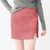 Juniors' SO® High-Rise Side Notch Mini Skirt