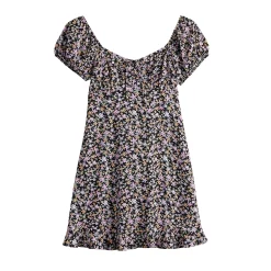 Juniors' SO® Peasant Front Mini Dress -Teens shop 5341978 ALT5