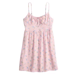 Juniors' SO® Tie Front Fit And Flare Mini Dress -Teens shop 5341980 ALT5