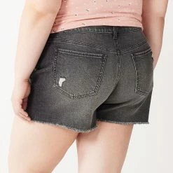 Juniors' Plus Size SO® High Rise Mom Shorts -Teens shop 5354792 ALT