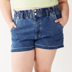 Juniors' Plus Size SO® High Rise Mom Shorts -Teens shop 5354792 Medium