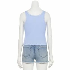 Juniors' SO® Lace Trim Button Front Tank Top 19 Juniors' SO® Lace Trim Button Front Tank Top -Teens shop 5473650 ALT