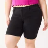 Juniors' Plus Size SO® Low Rise Bermuda Shorts -Teens shop 5474917 Black