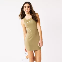 Juniors' SO® High Neck Tank Bodycon Mini Dress -Teens shop 5477061 Olive Daisy