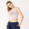 Juniors' USA Embroidered Ribbed Tank Top -Teens shop 5487017