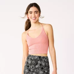 Juniors' SO® Seamless Lace Back Cami -Teens shop 5508694 Coral Shore