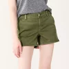Juniors' SO® Chino Midi Shorts -Teens shop 5509497 Infantry Olive