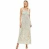 Juniors' Lily Rose Tie Shoulder Maxi Dress -Teens shop 5510310 Sage Floral