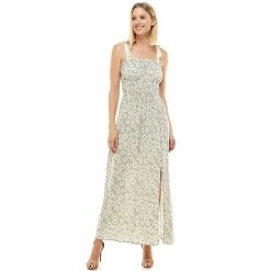 Juniors' Lily Rose Tie Shoulder Maxi Dress