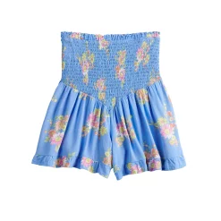 Juniors' SO® Smocked Waist Ruffled Hem Shorts -Teens shop 5510478 ALT5