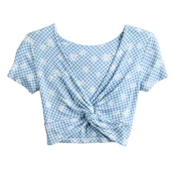 Juniors' SO® Short Sleeve Twist Tee -Teens shop 5512994 ALT5