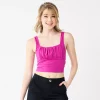 Juniors' SO® Ruched Front Tank Top 1 Juniors' SO® Ruched Front Tank Top -Teens shop 5520484 Orchid Landscape