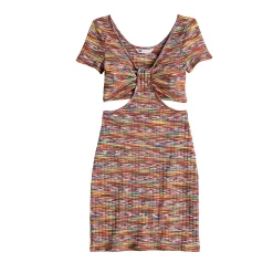 Juniors' SO® Spacedye Cut-Out Dress -Teens shop 5521550 ALT5