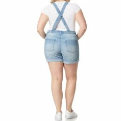 Juniors' Plus Size WallFlower Insta Stretch Tomboy Shortalls -Teens shop 5523790 ALT