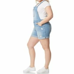 Juniors' Plus Size WallFlower Insta Stretch Tomboy Shortalls -Teens shop 5523790 ALT2