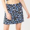 Juniors' Live To Be Spoiled Wrap Mini Skirt