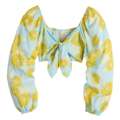 Juniors' Live To Be Spoiled Long Sleeve Crop Top -Teens shop 5525671 ALT5