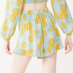 Juniors' Live To Be Spoiled Yoke Front Shorts 7 Juniors' Live To Be Spoiled Yoke Front Shorts -Teens shop 5525677 ALT