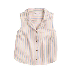 Juniors' SO® Cropped Sleeveless Button Down Top -Teens shop 5532481 ALT5