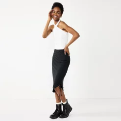 Juniors' SO® Cinched Midi Skirt 16 Juniors' SO® Cinched Midi Skirt -Teens shop 5535368 ALT2