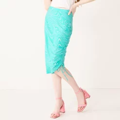 Juniors' SO® Cinched Midi Skirt 14 Juniors' SO® Cinched Midi Skirt -Teens shop 5535368 Blue Marble